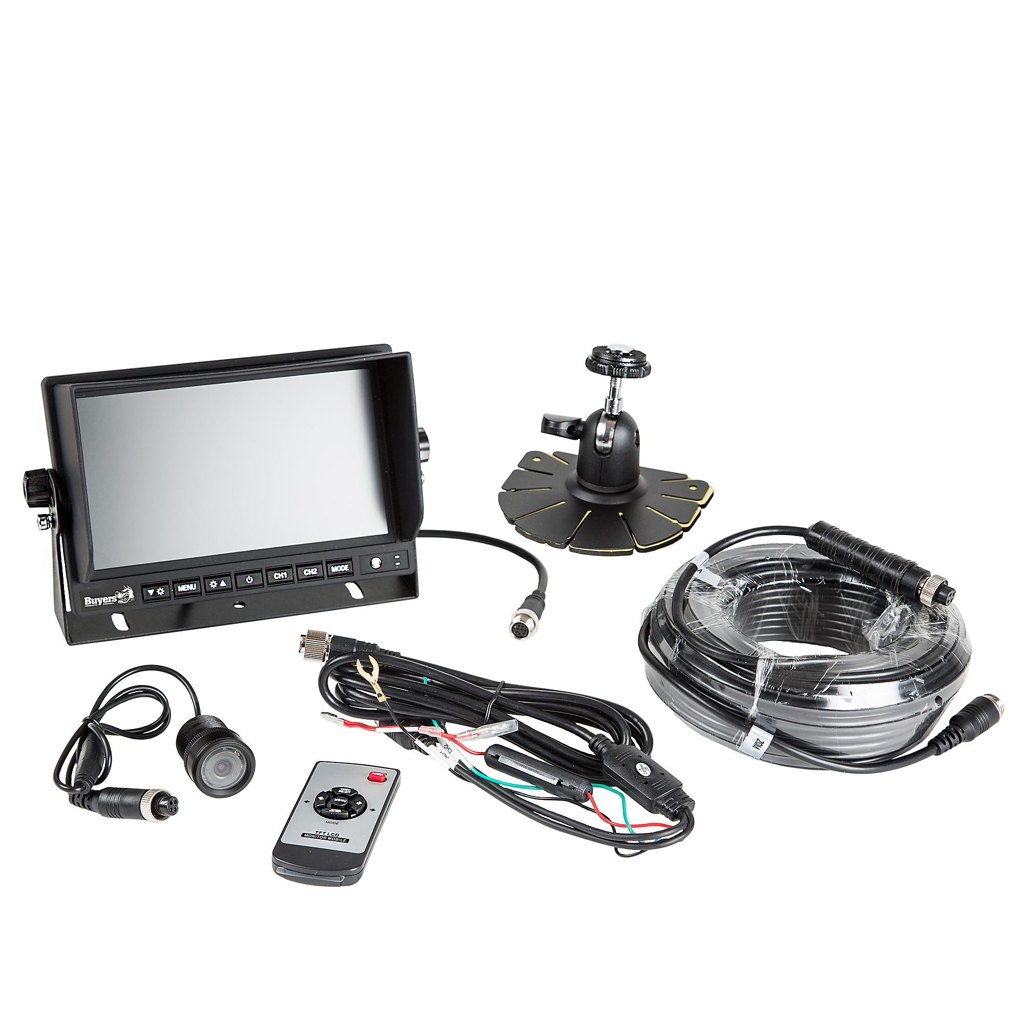 Buyers Products HD Rear View Recessed Backup Camera System, 7in. Screen, Night Vision, Model# 8883020